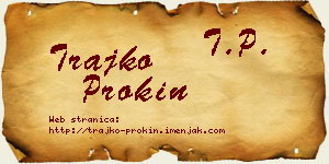 Trajko Prokin vizit kartica